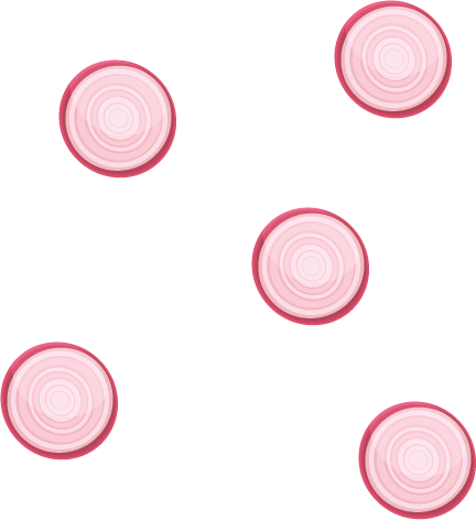 Pizza topping : Onion Slices